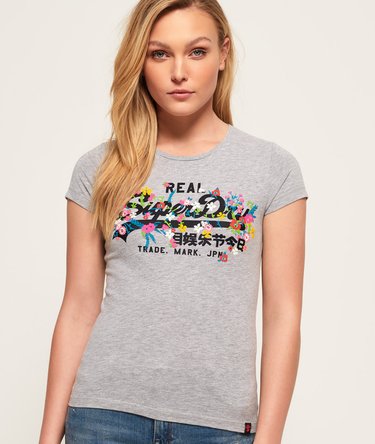 T-shirt Logo Vintage brodé en relief Image 1