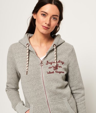 Rylee Embroidered Zip Hoodie Image 1