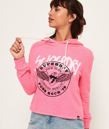 Applique Crop Hoodie Image 1