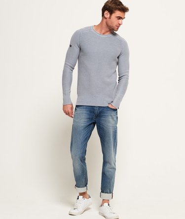 Garment Dye L.A. Textured Crew Jumper Image 3