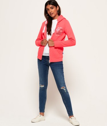 Real Vintage Rhinestone Zip Hoodie Image 3
