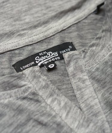 Burnout Notch Neck Pocket T-Shirt Image 2