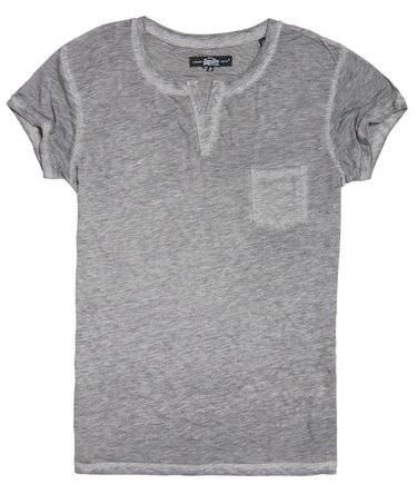 Burnout Notch Neck Pocket T-Shirt Image 1