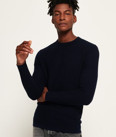 Premium Textured Pima Crew Neck Jumper Image 5