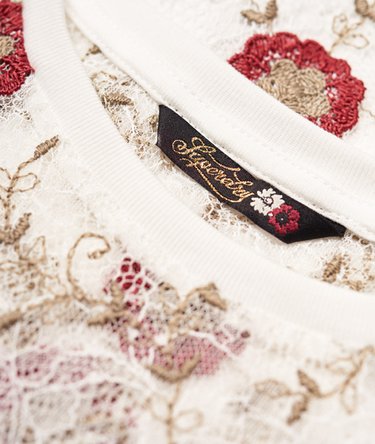 Madison Embroidered Lace T-Shirt Image 6
