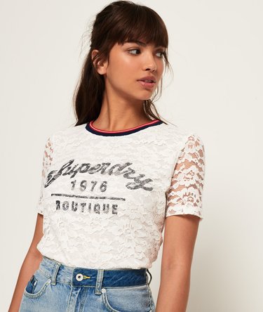 T-shirt graphique en dentelle Elsworth Image 5
