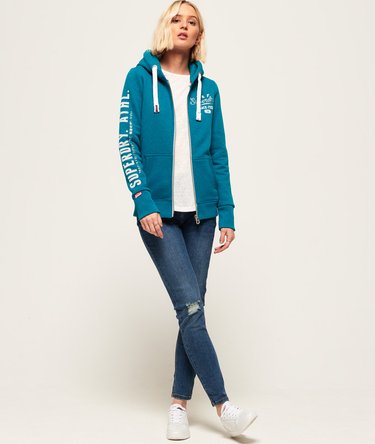Track & Field hoodie met rits Image 3