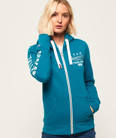Track & Field hoodie met rits Image 1