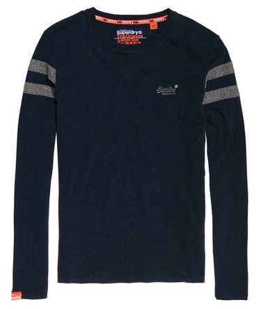 Orange Label Softball Ringer T-Shirt Image 2