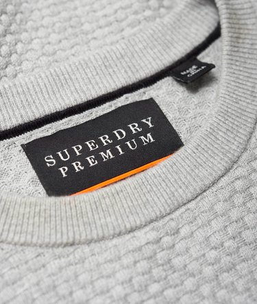 Premium Textured Pima Crew Neck Jumper Image 6