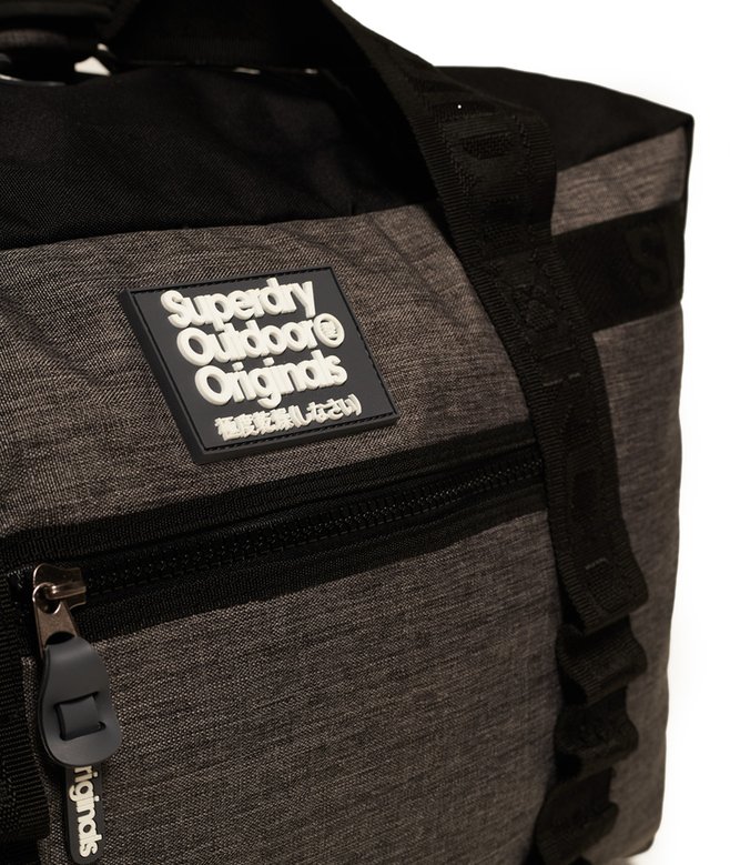 mens Travel Range Weekend Bag in Black Marl Superdry IE