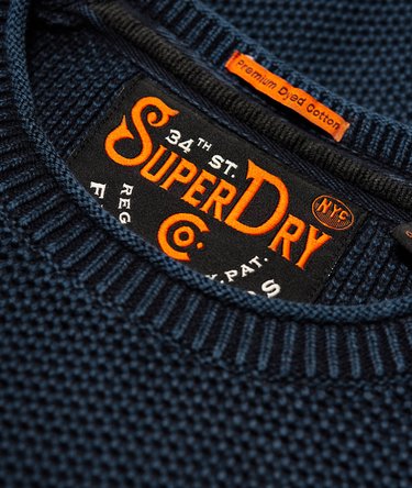 Garment Dye L.A.Textured Crew Jumper Image 6