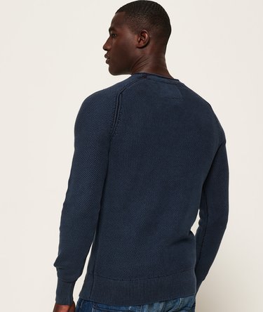 Garment Dye L.A.Textured Crew Jumper Image 4