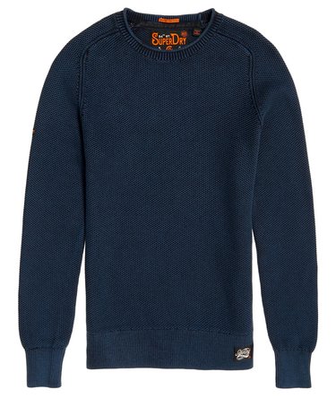 Garment Dye L.A.Textured Crew Jumper Image 2