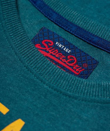 Camiseta Vintage con logo bicolor Image 6