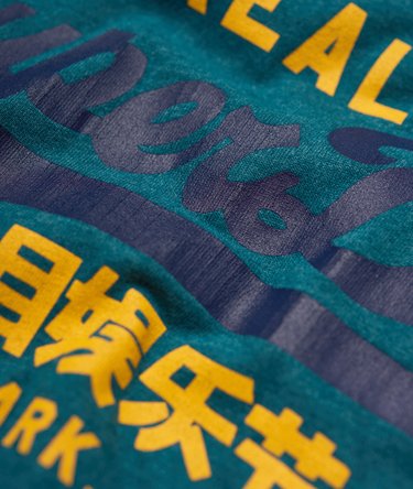Camiseta Vintage con logo bicolor Image 7
