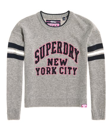 College Sport Logo Knit Jumper Image 2