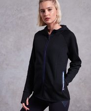 Gilet &agrave; capuche zipp&eacute; et empi&egrave;cement Core Gym Tech