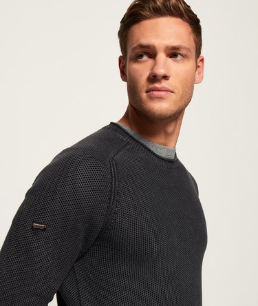 Pull à col rond texturé Garment Dye L.A Image 5