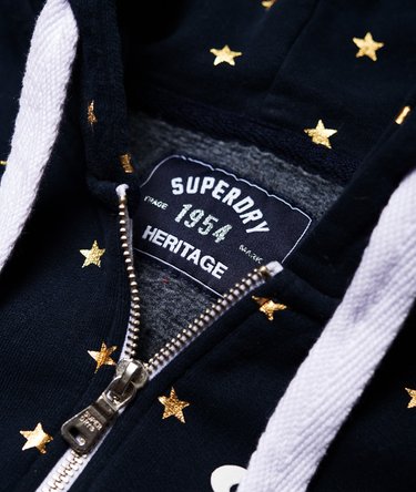 Classic Script All Over Print Zip Hoodie Image 6