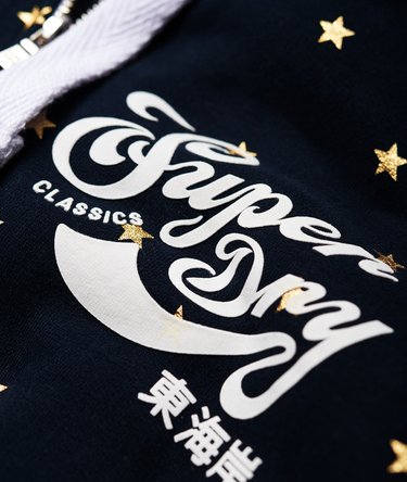 Classic Script All Over Print Zip Hoodie Image 7