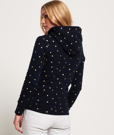 Classic Script All Over Print Zip Hoodie Image 4