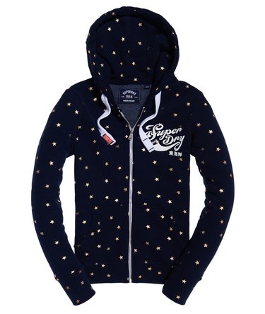 Classic Script All Over Print Zip Hoodie Image 2