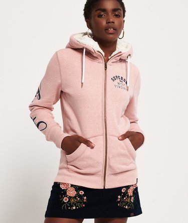 Gilet à capuche zippé Aria Applique Image 1