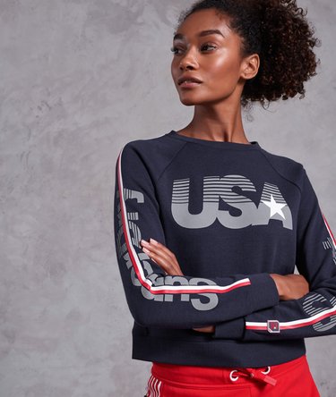Sudadera corta con cuello redondo Gym Tech USA Image 5