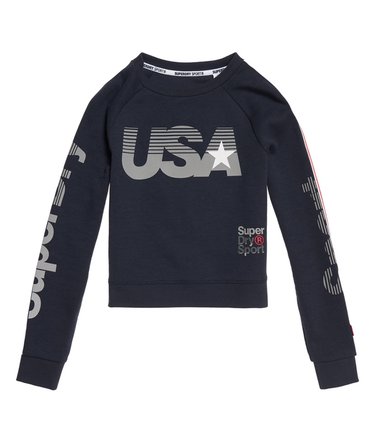 Sudadera corta con cuello redondo Gym Tech USA Image 2