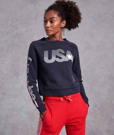 Sudadera corta con cuello redondo Gym Tech USA Image 1