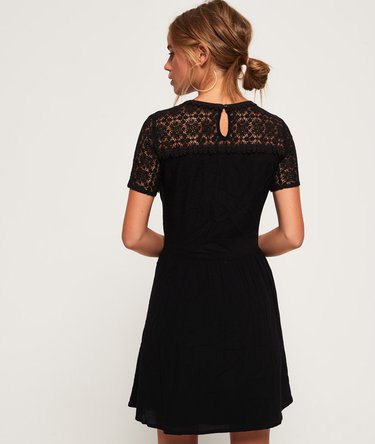 Ella Lace Panelling Dress Image 3