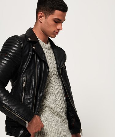 Premium Classic Leather Jacket Image 5