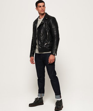 Premium Classic Leather Jacket Image 3