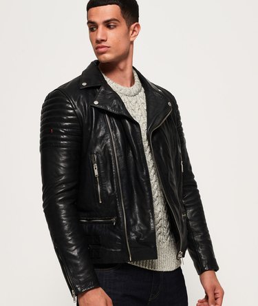 Premium Classic Leather Jacket Image 1