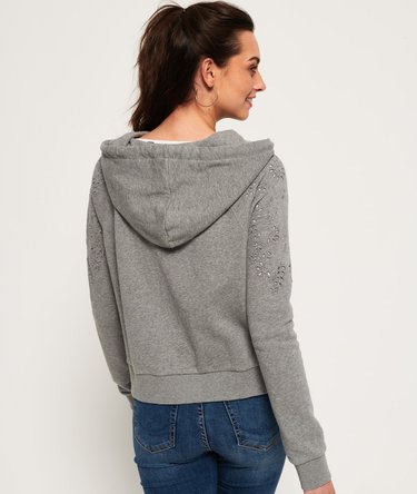Ivy Broidery Zip Hoodie Image 4