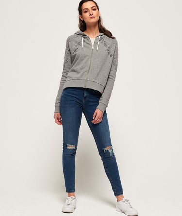 Ivy Broidery Zip Hoodie Image 3