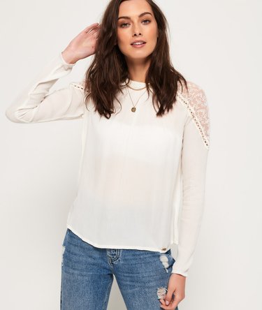Kristle Cold Shoulder Mesh -pusero Image 1