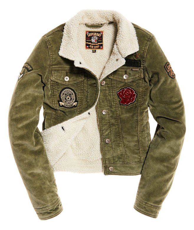 Girlfriend Vestes Veste En Jean Superdry Veste Cord Girlfriend