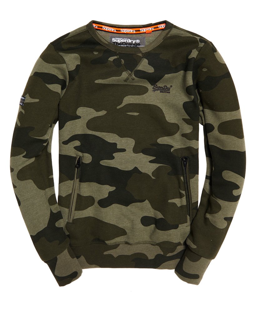 mens Orange Label Urban Sweatshirt in Urban Camo | Superdry UK
