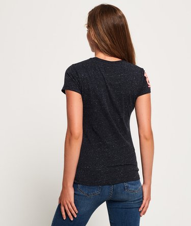 Camiseta Vintage con logo bicolor Image 4