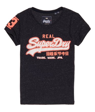 Camiseta Vintage con logo bicolor Image 2