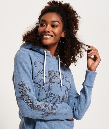 Aria Applique Borg Hoodie Image 5