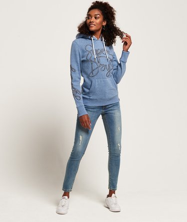 Aria Applique Borg Hoodie Image 3