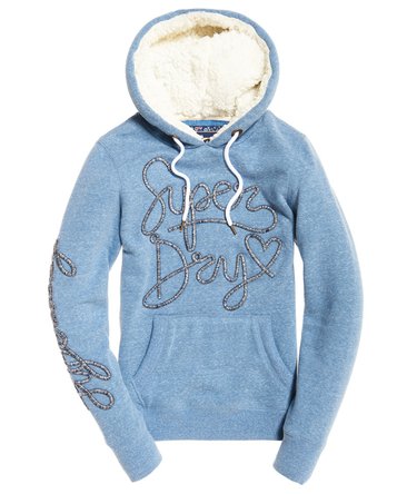 Aria Applique Borg Hoodie Image 2