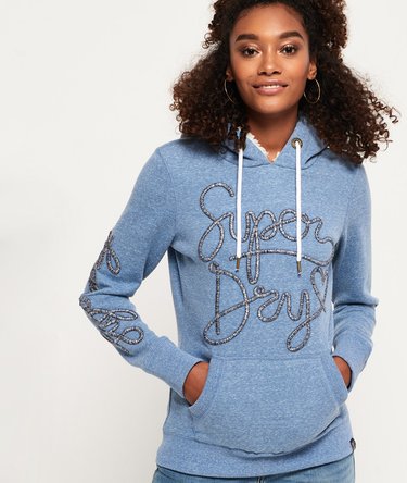 Aria Applique Borg Hoodie Image 1
