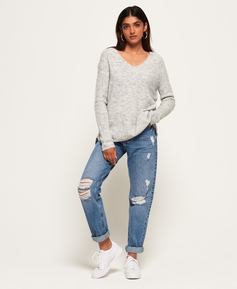 womens Harper Boyfriend Jeans in Street Blue | Superdry US