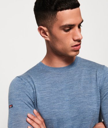 Jersey en lana merino con cuello redondo Image 5