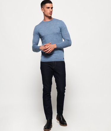 Jersey en lana merino con cuello redondo Image 3
