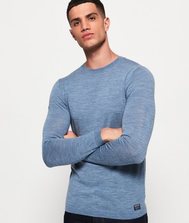 Jersey en lana merino con cuello redondo Image 1
